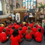 group of children in church