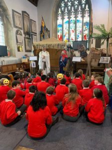 group of children in church